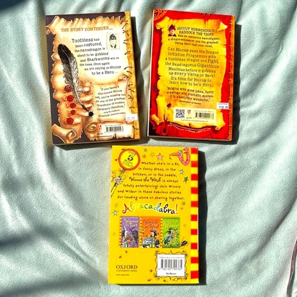 3 novels: How to train your dragon, How to Speak Dragonese,and Totally Winnie - Picture 3 of 15